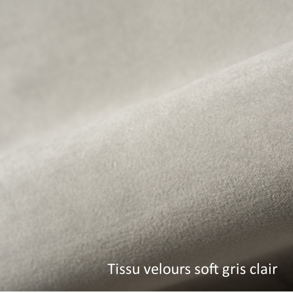 velours soft gris clair